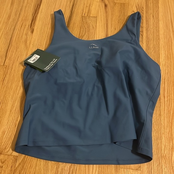 NWT L.L. Bean Everyday Performance Tank Top Iron Blue Sz XL - Picture 7 of 9